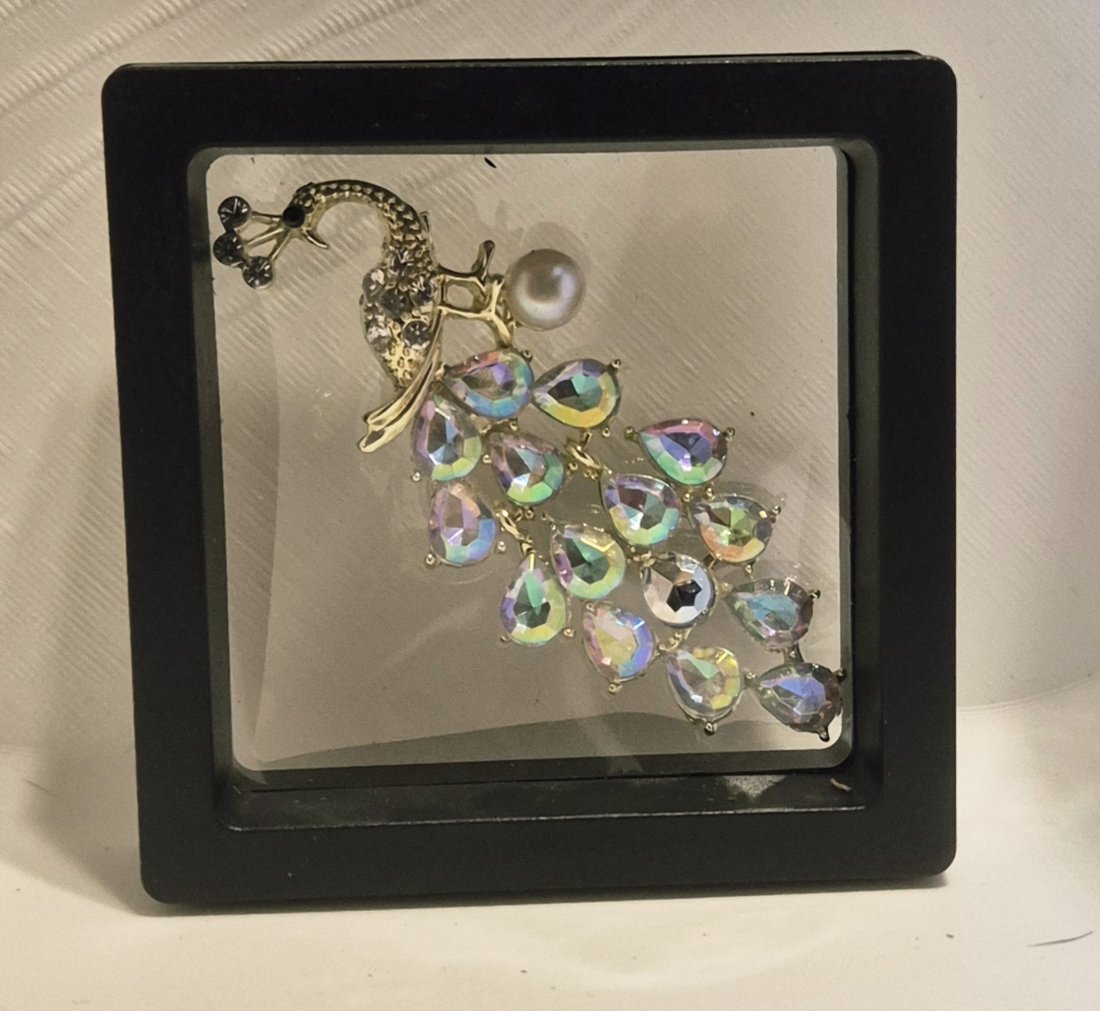 Pearl Peacock Broach
